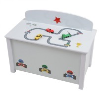 Bancuta White Star Cars 3 in 1 cu  lada de stocare din  MDF Liberty House